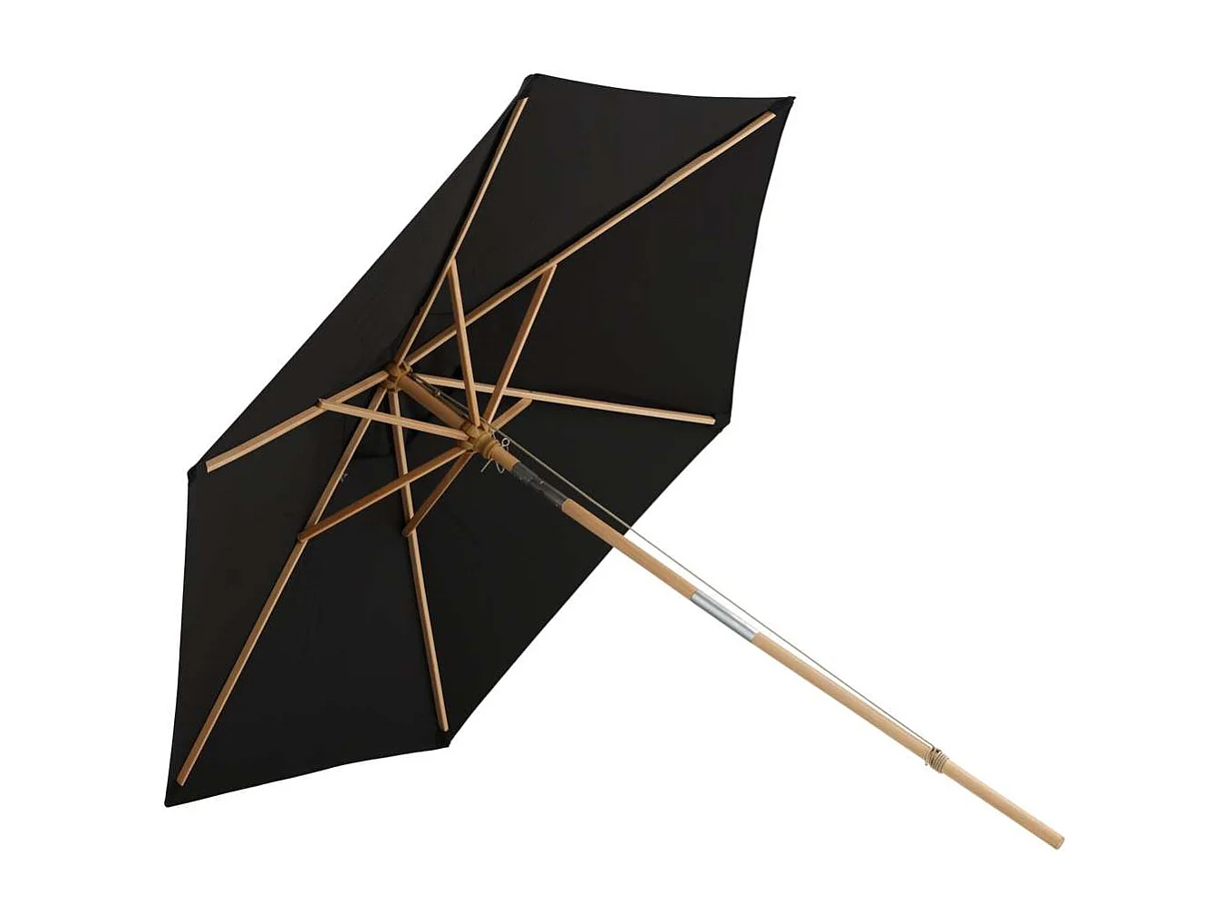 Parasol en Bois "Corypho" 250cm Noir