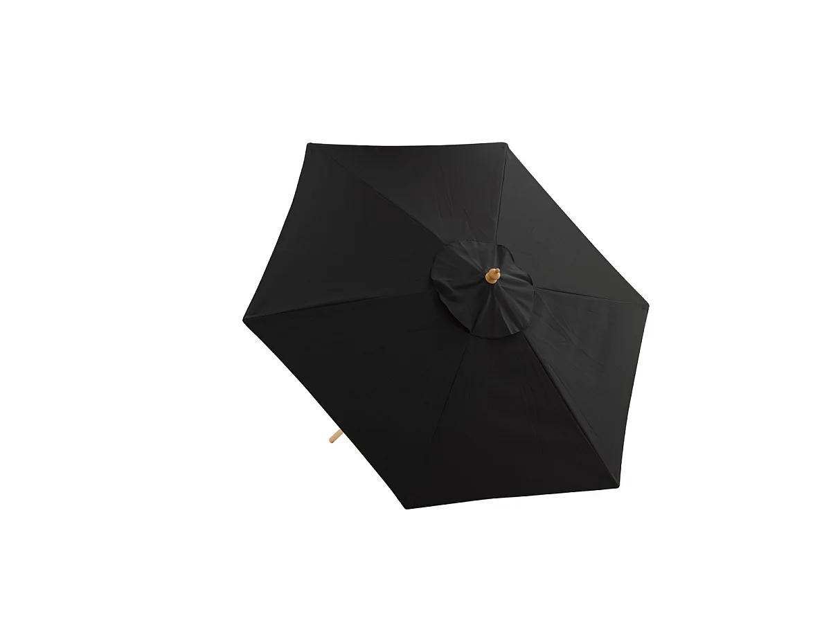 Parasol en Bois "Corypho" 250cm Noir