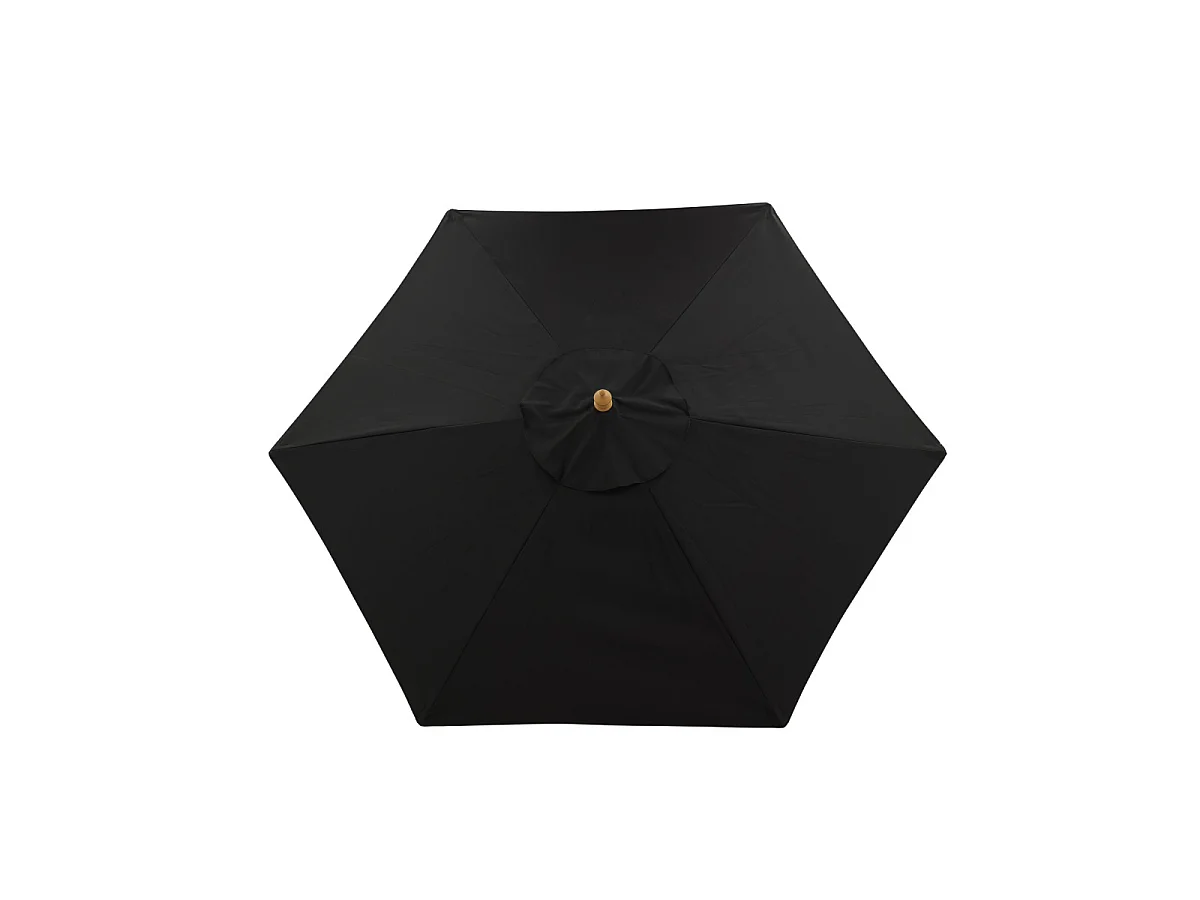 Parasol en Bois "Corypho" 250cm Noir