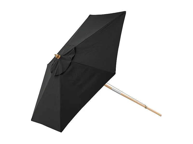 Parasol en Bois "Corypho" 250cm Noir