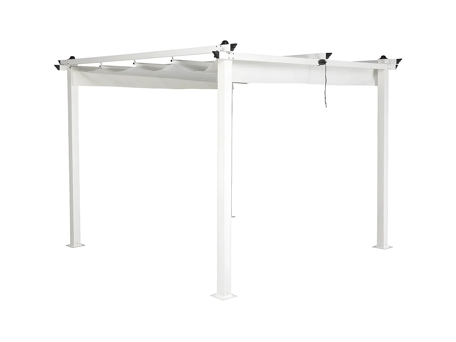 Pergola Avec Toit "Lazio" 295cm Blanc