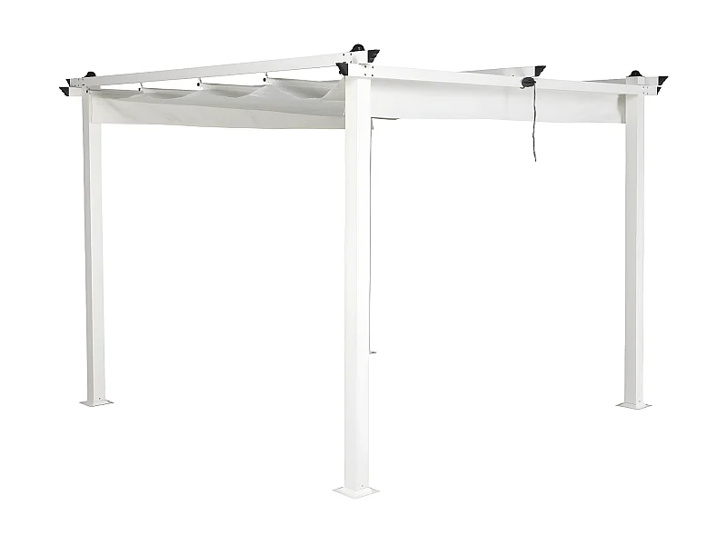 Pergola Avec Toit "Lazio" 295cm Blanc