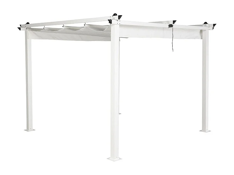 Pergola Avec Toit "Lazio" 295cm Blanc