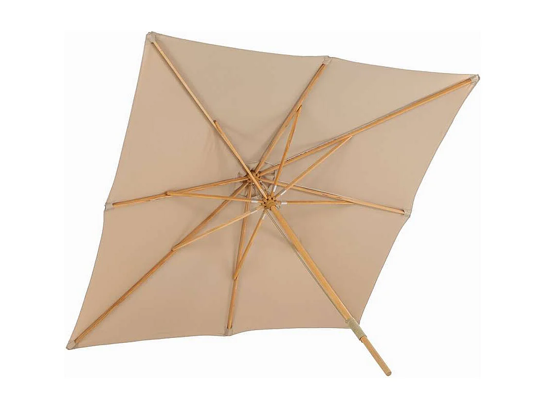Parasol en Bois "Naxos" 300cm Marron