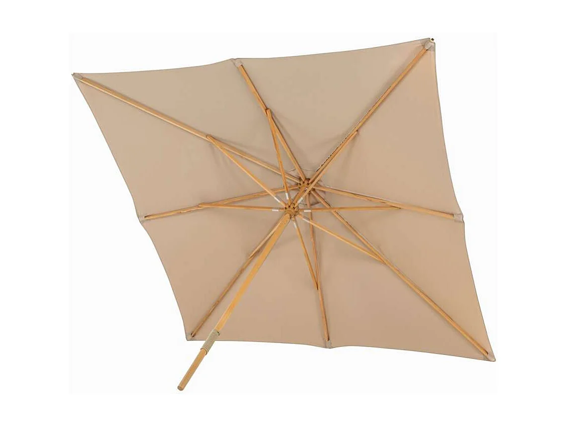 Parasol en Bois "Naxos" 300cm Marron