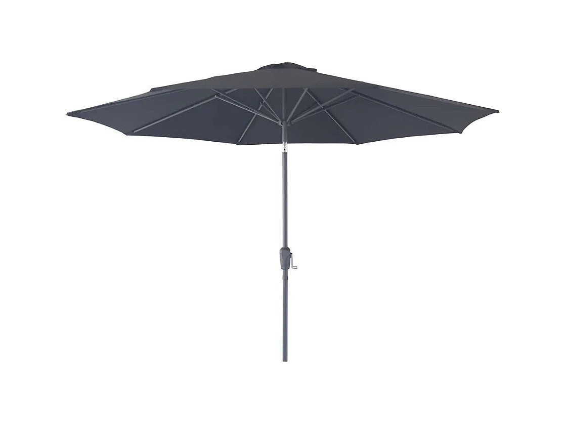 Houston parasol Ø300cm avec fonction d'inclinaison, ascenseur noir.