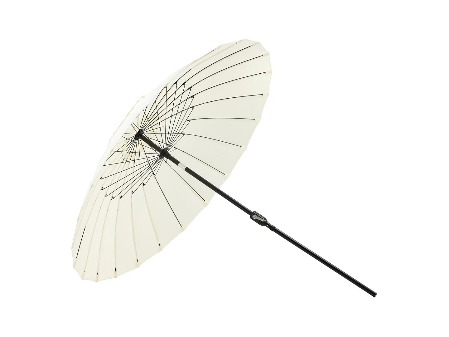 Palmetto Sonnenschirm Kippfunktion weiß.