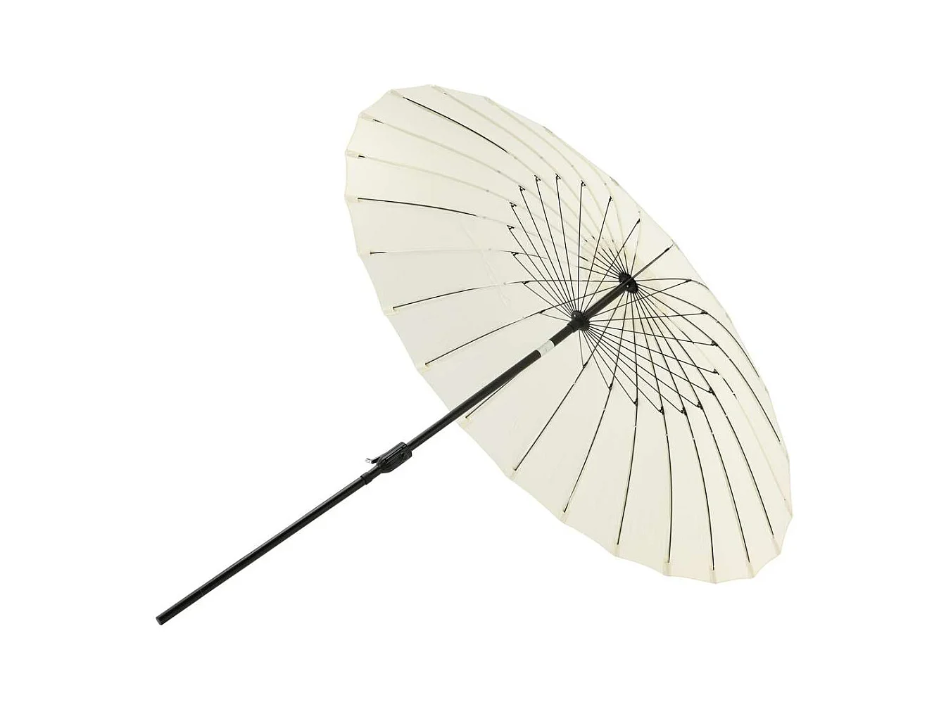 Palmetto Sonnenschirm Kippfunktion weiß.