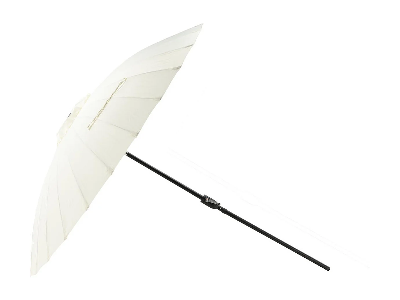 Palmetto parasol met kantelfunctie wit.