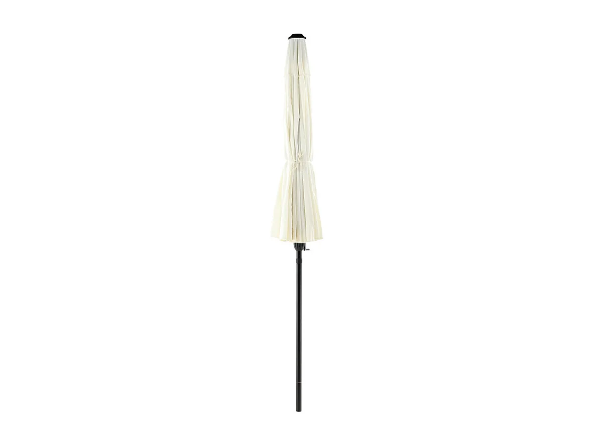 Palmetto parasol met kantelfunctie wit.