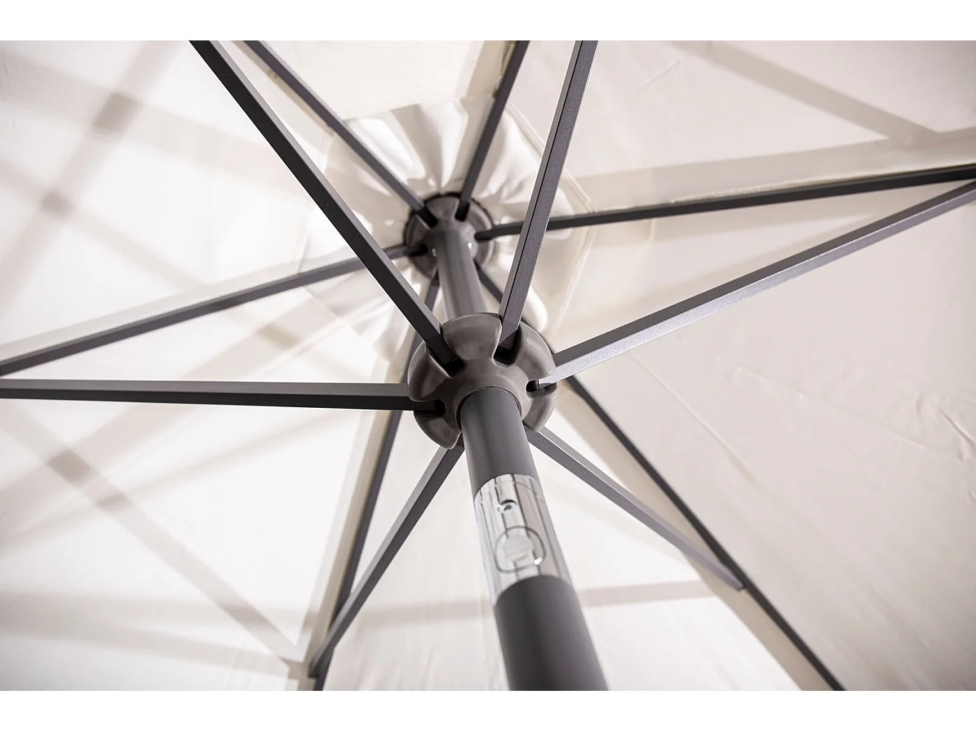 Parasol en Métal "Leeds" 300cm Blanc