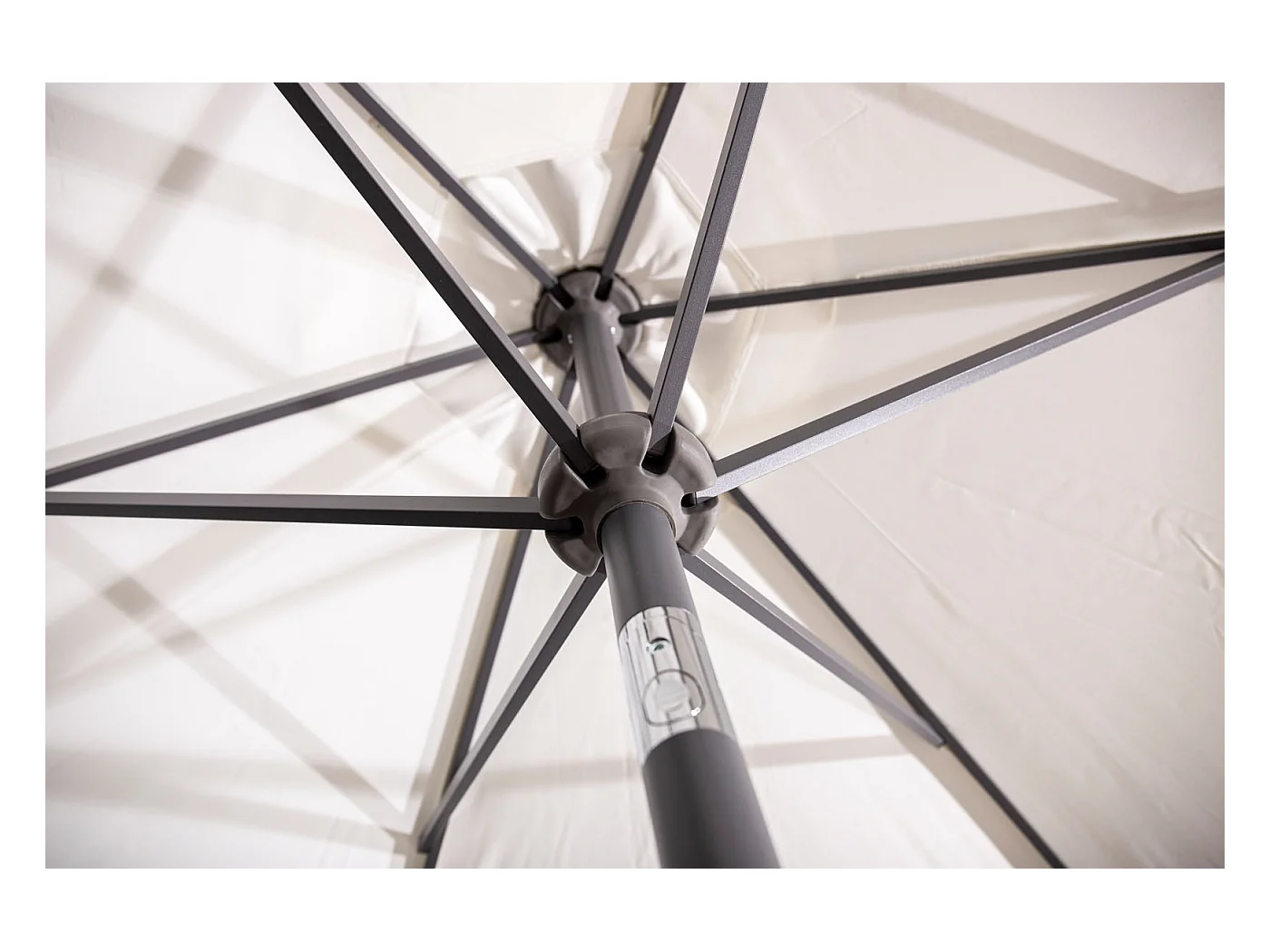 Parasol en Métal "Leeds" 300cm Blanc