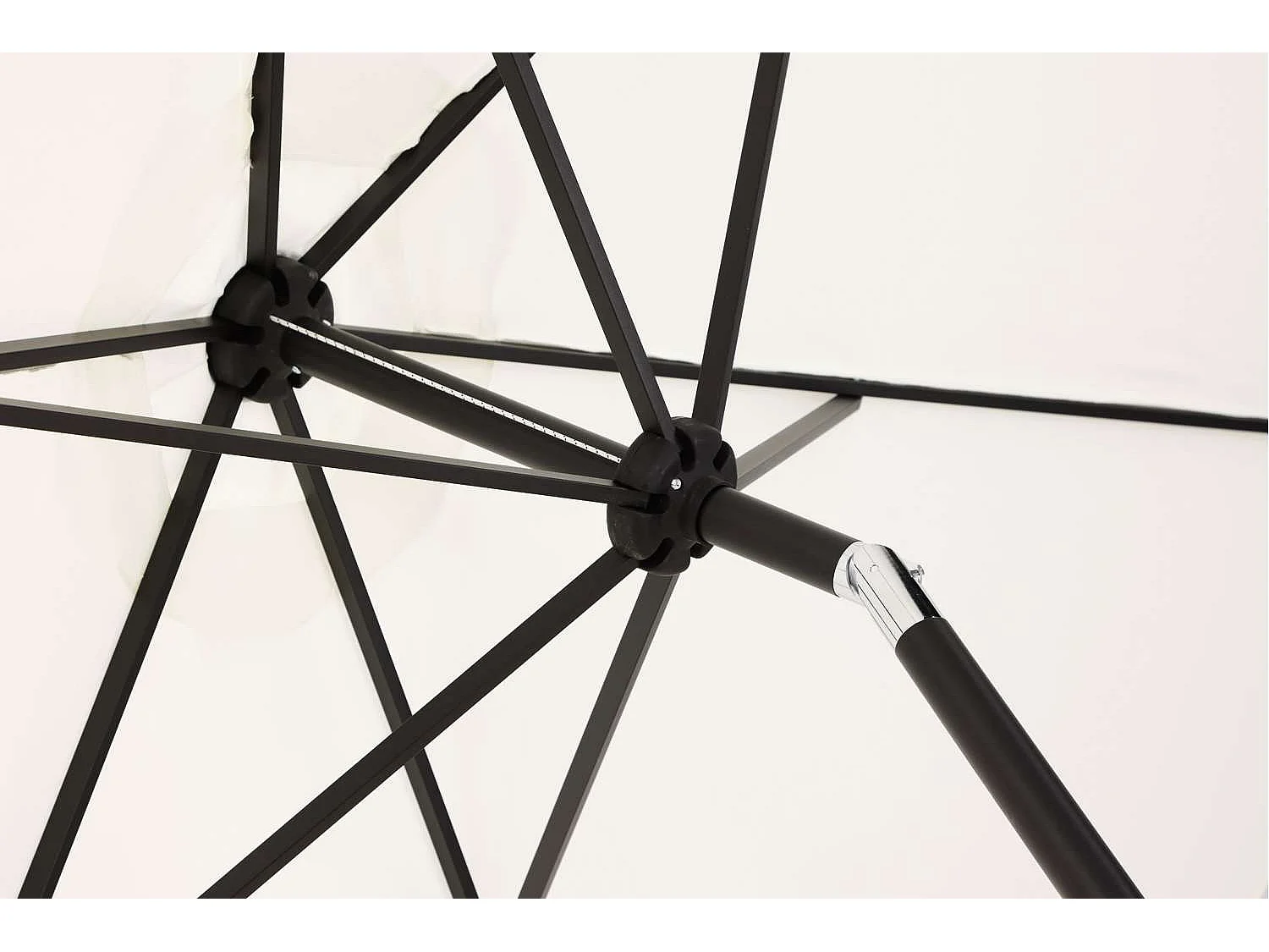 Leeds parasol witgrijs.