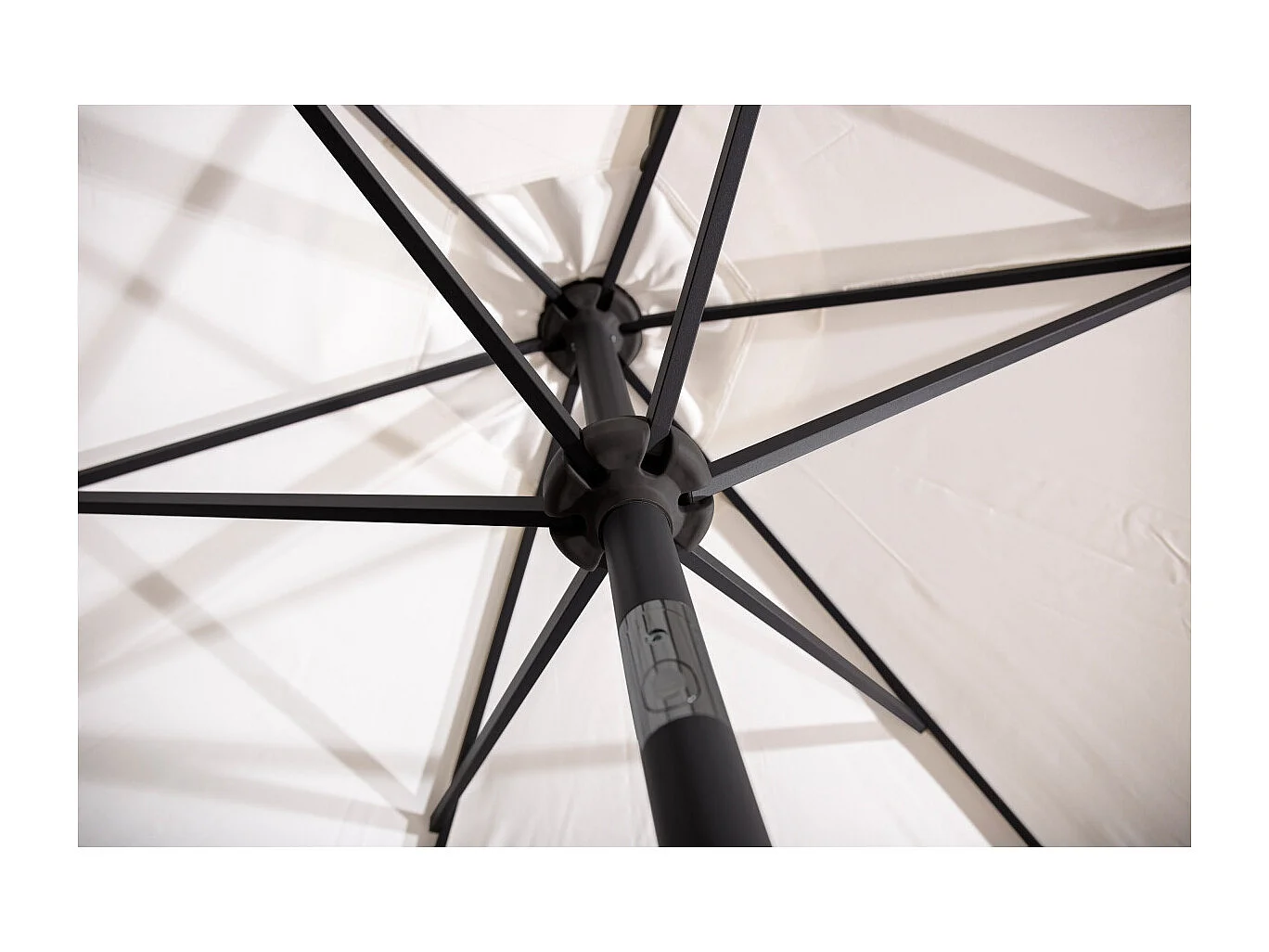 Parasol en Métal "Leeds" 300cm Blanc