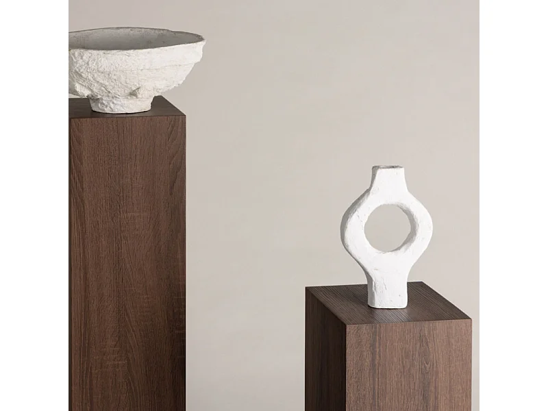 Ramsvik table basse , piédestal, table d'appoint marron.