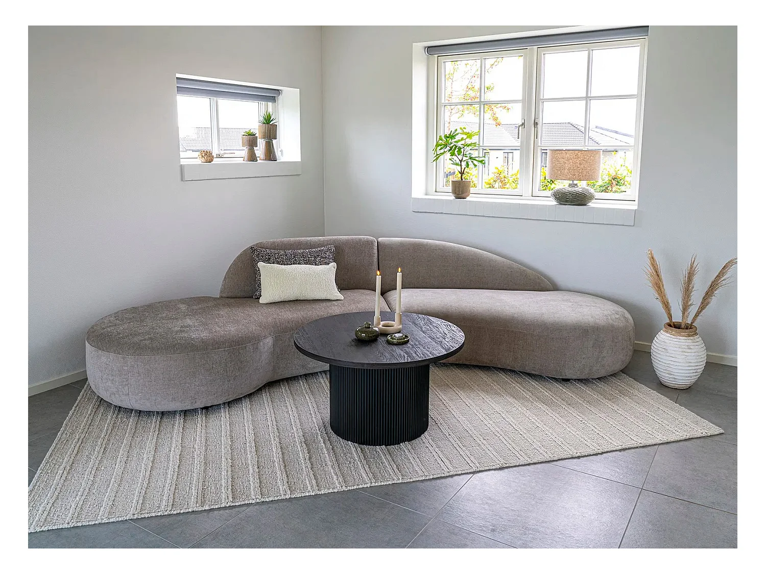 Boavista Couchtisch Ø80cm dunkelbraun.