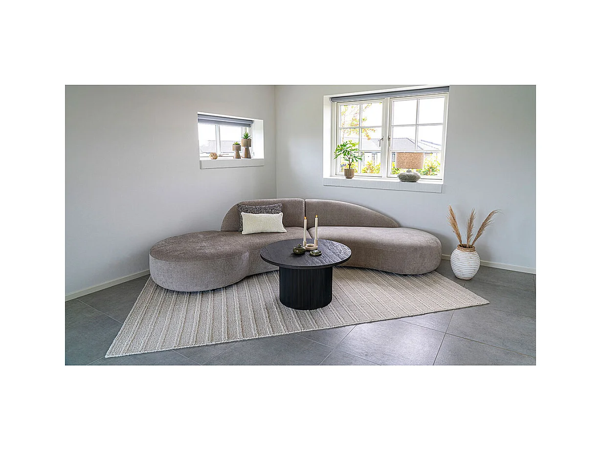 Boavista Couchtisch Ø80cm dunkelbraun.