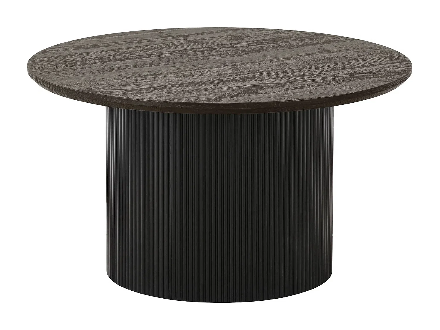 Salontafel 1 lade massief wit en donker grenen Caly-Kleur Bruin