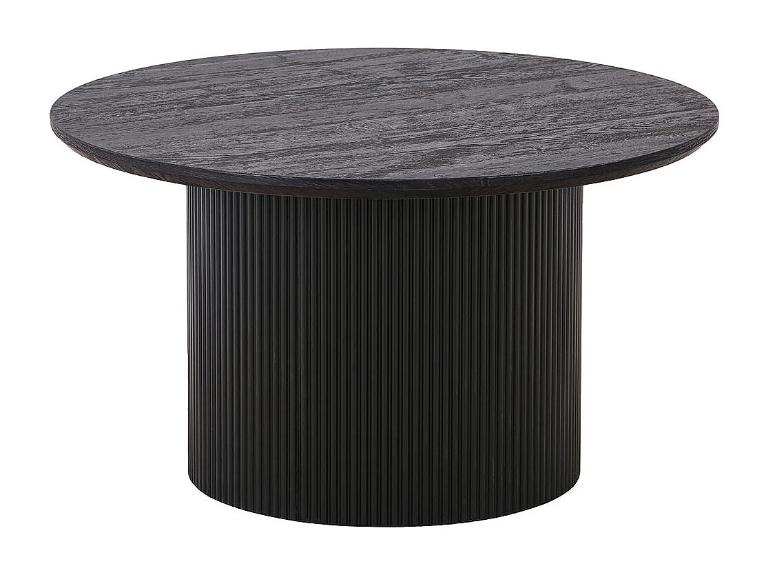 Salontafel 1 lade massief wit en donker grenen Caly-Kleur Bruin