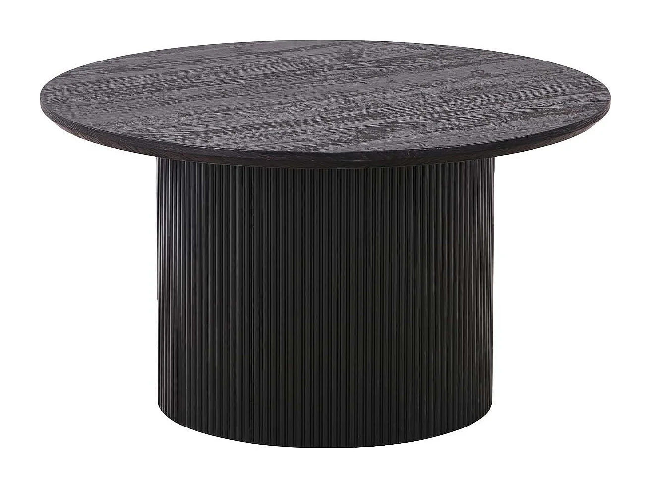 Salontafel 1 lade massief wit en donker grenen Caly-Kleur Bruin