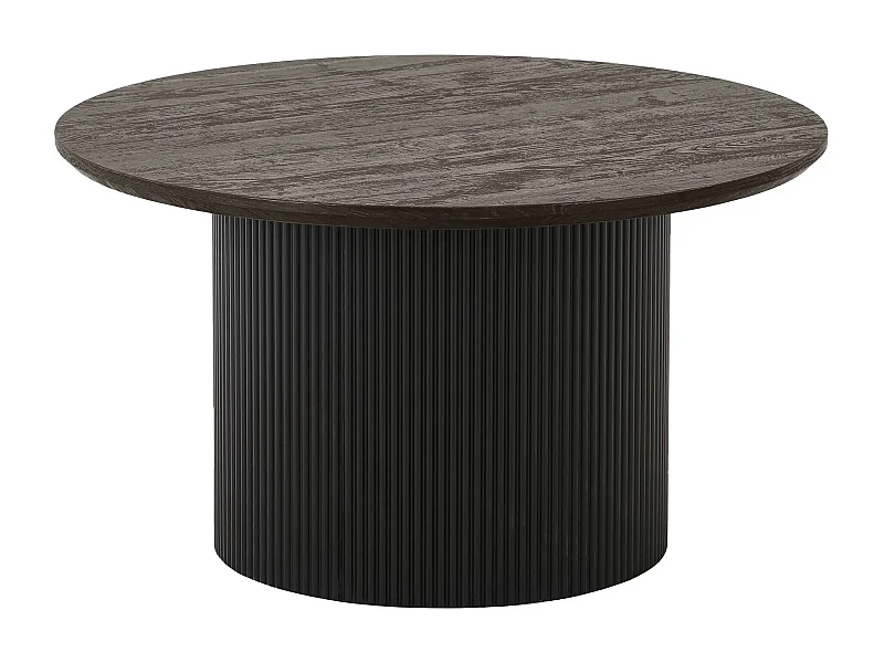 Boavista Couchtisch Ø80cm dunkelbraun.