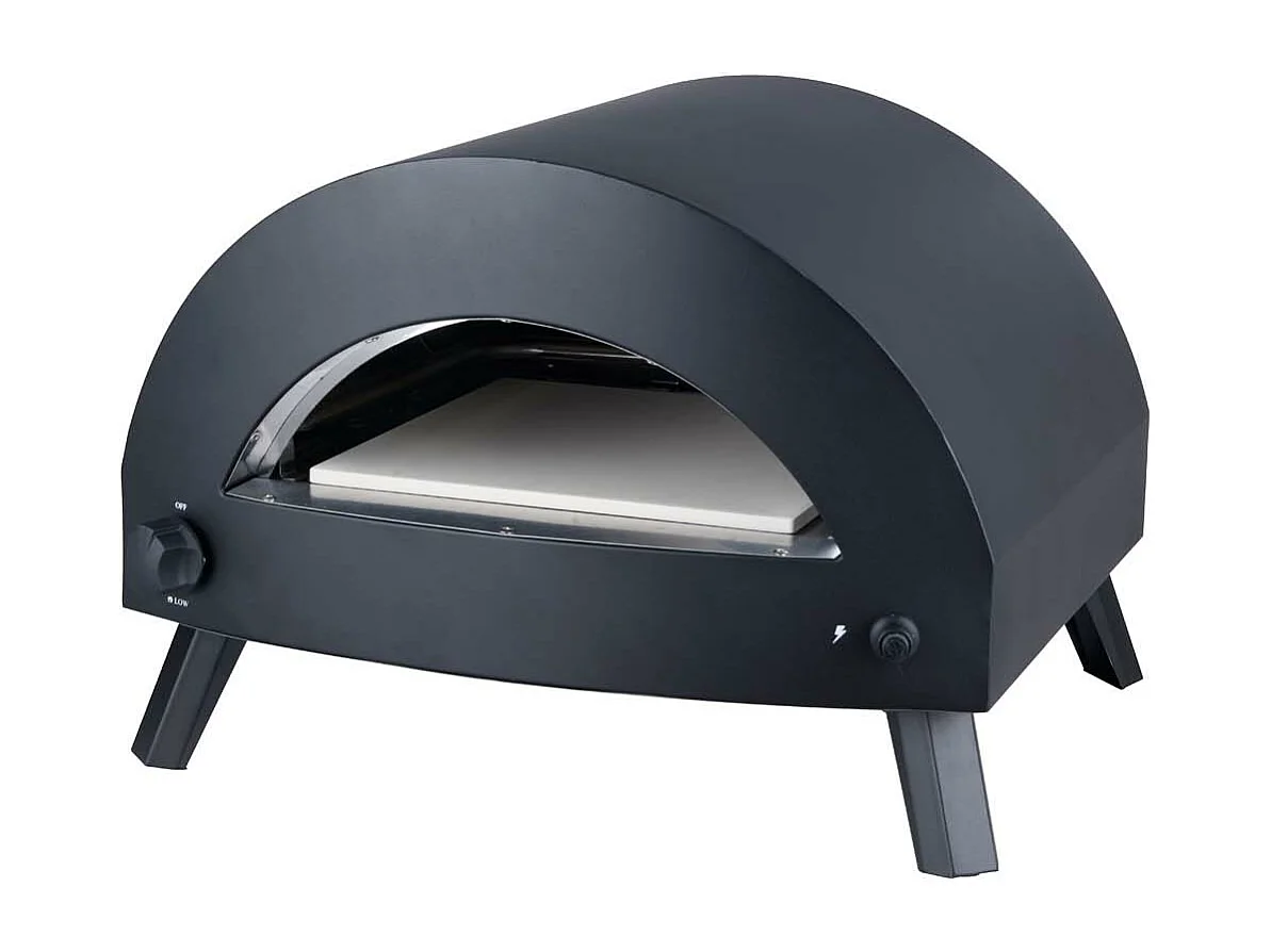 Bukom four à pizza til gas noir.