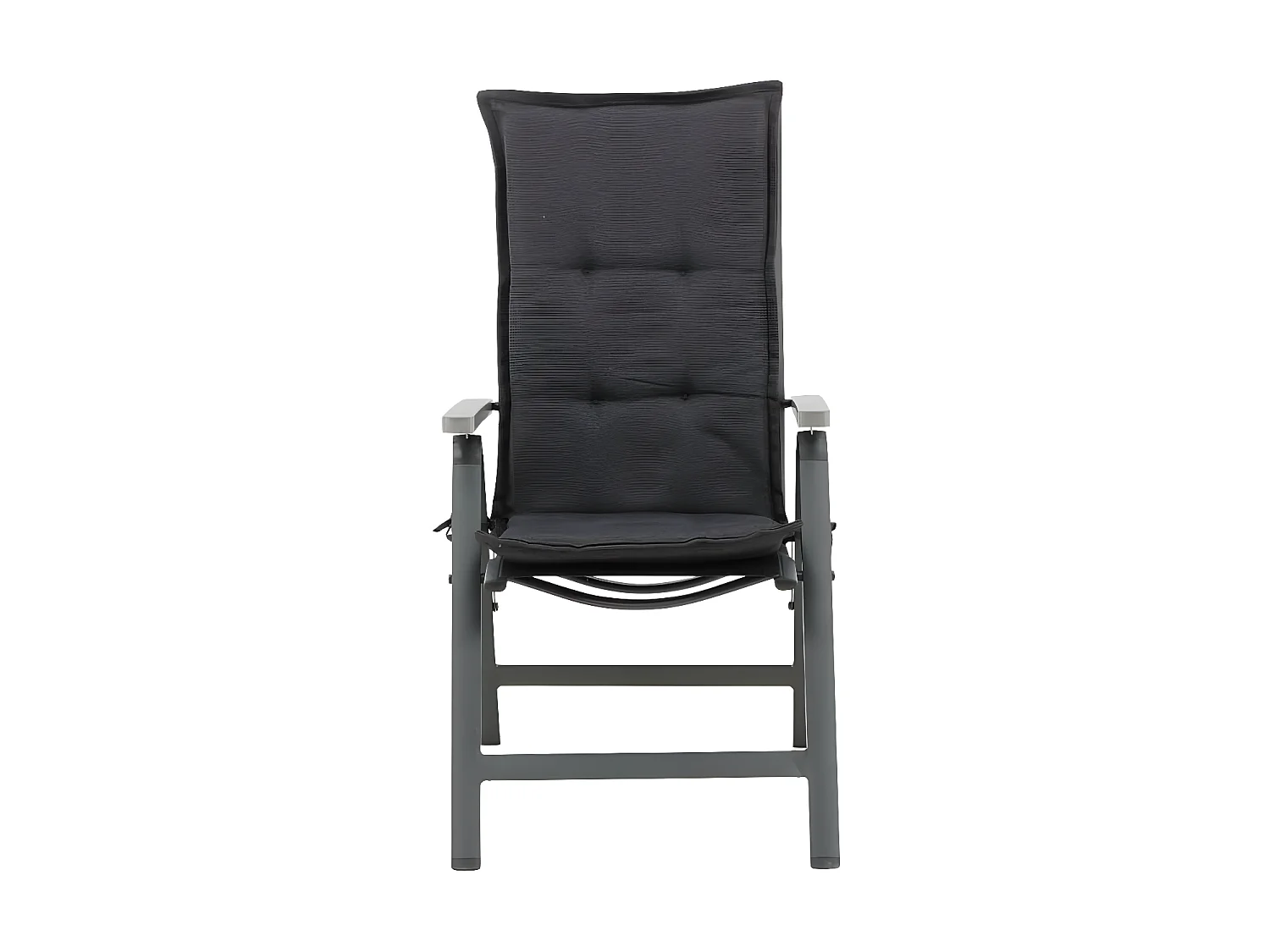 Lina coussin de jardin à dossier haut gris foncé.