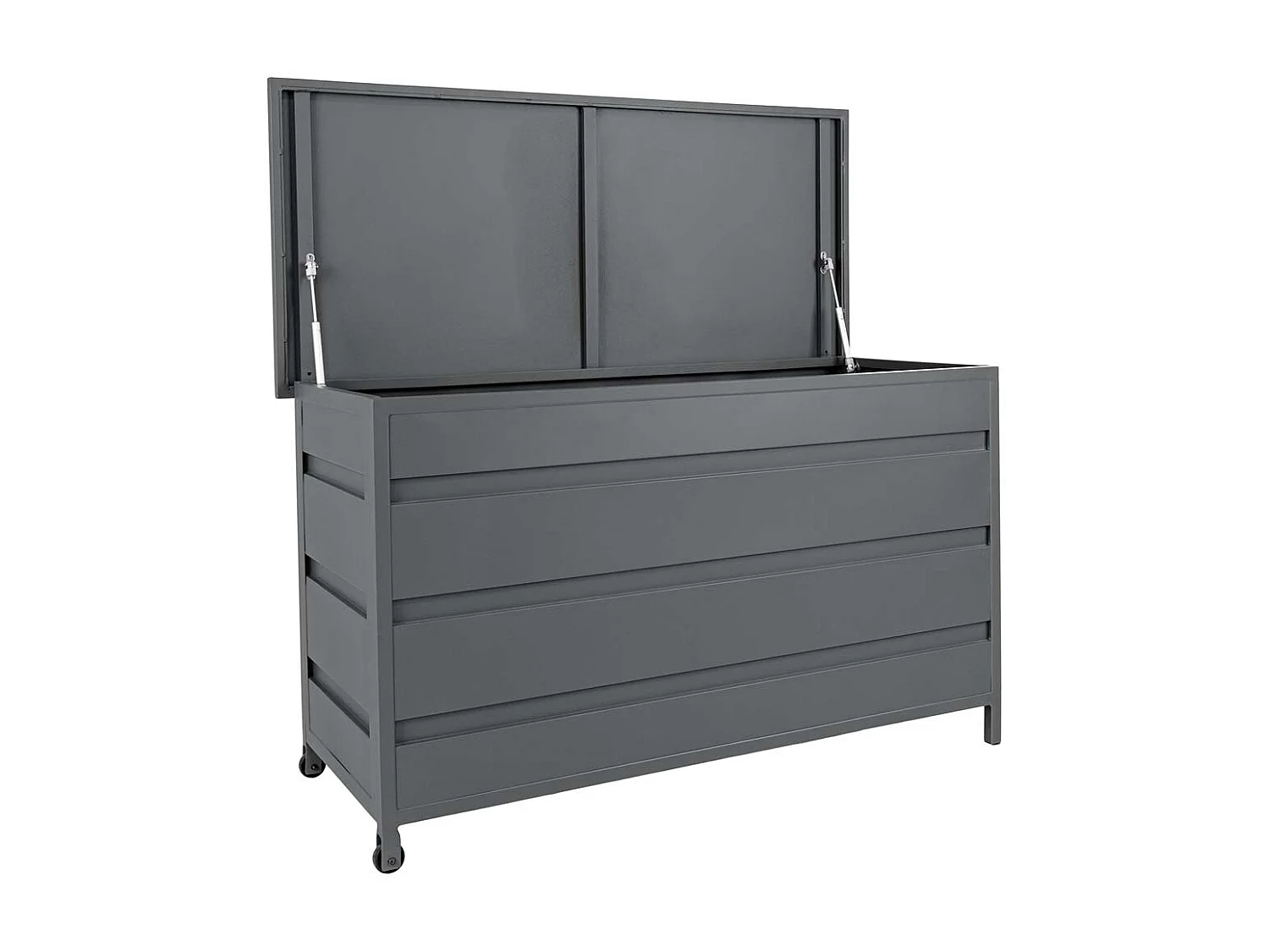 Cassis boîte à coussins 650L gris.