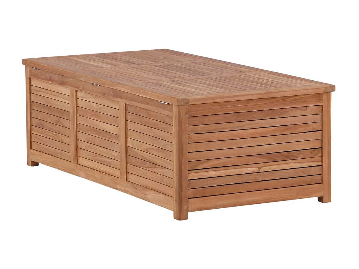 Coffre de Jardin en Teck "Trento" 46cm Naturel
