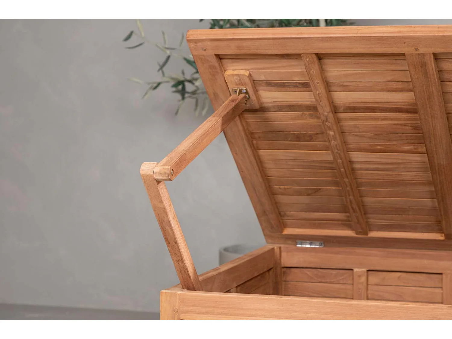 Coffre de Jardin en Teck "Trento" 46cm Naturel