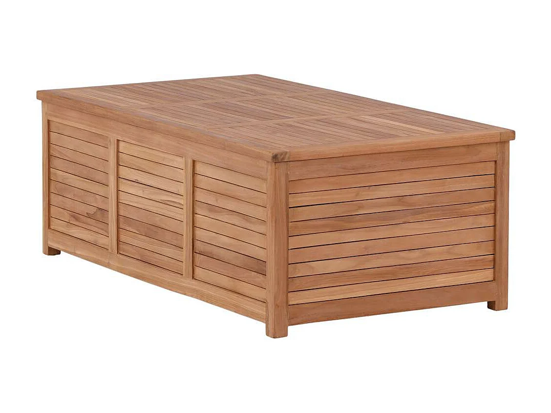 Coffre de Jardin en Teck "Trento" 46cm Naturel