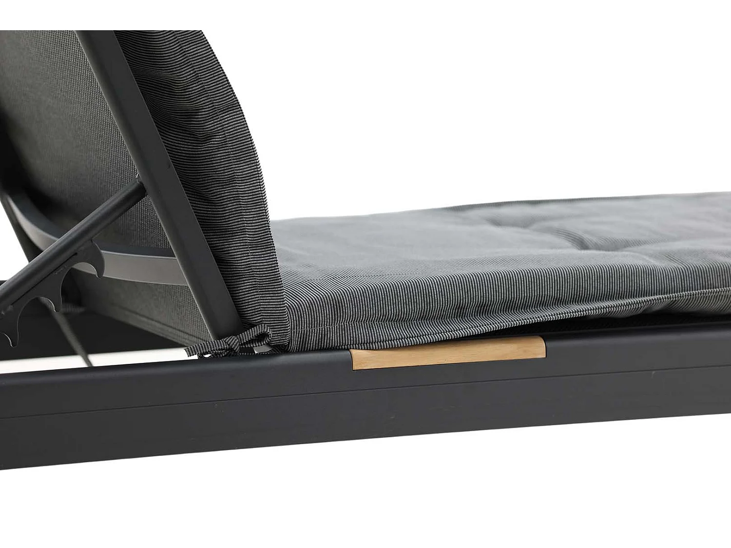 Coussin de Chaise Longue "Hanna" 193cm Gris