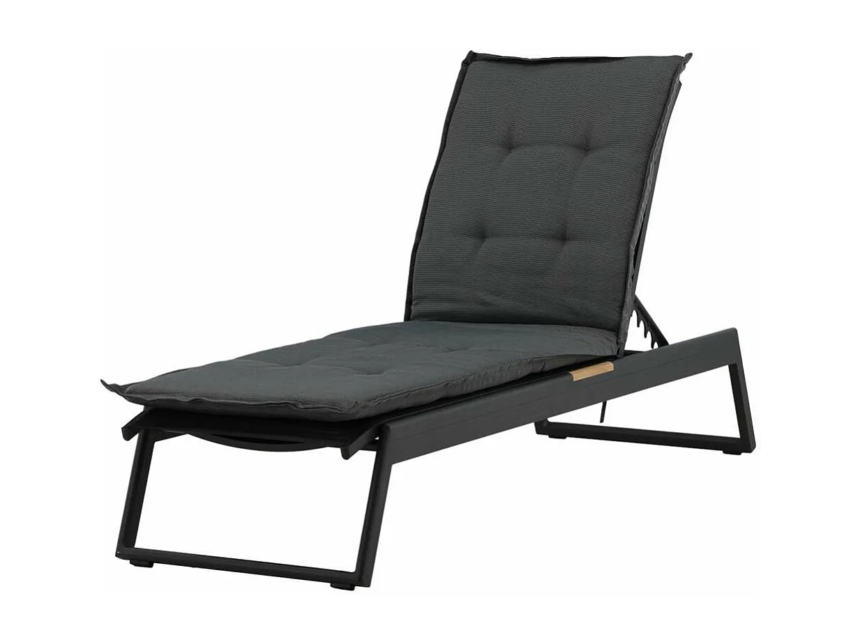 Coussin de Chaise Longue "Hanna" 193cm Gris