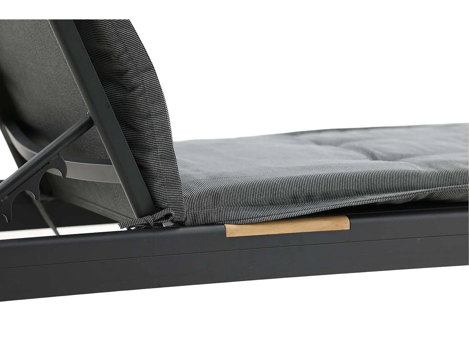 Coussin de Chaise Longue "Hanna" 193cm Gris