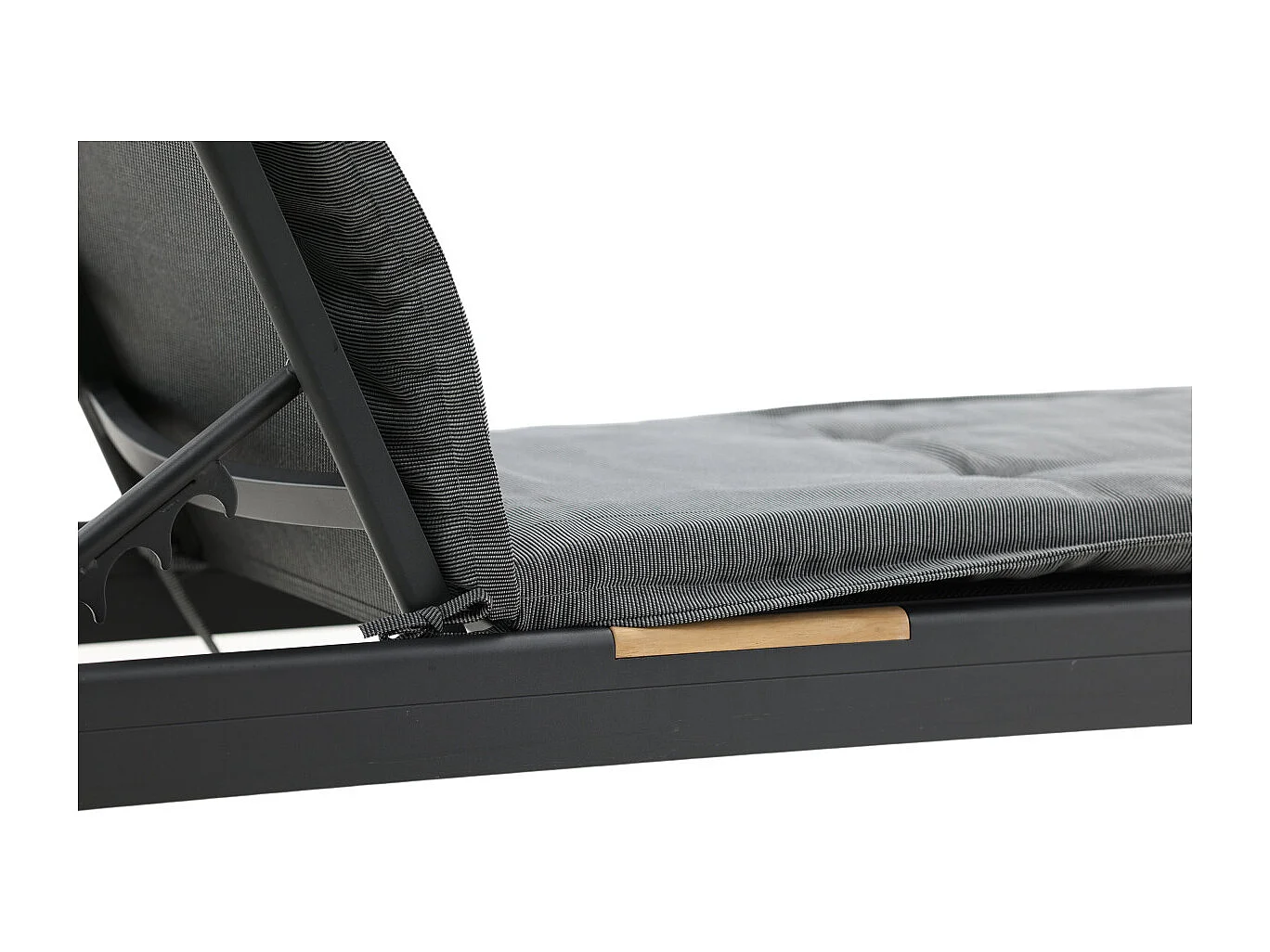 Coussin de Chaise Longue "Hanna" 193cm Gris