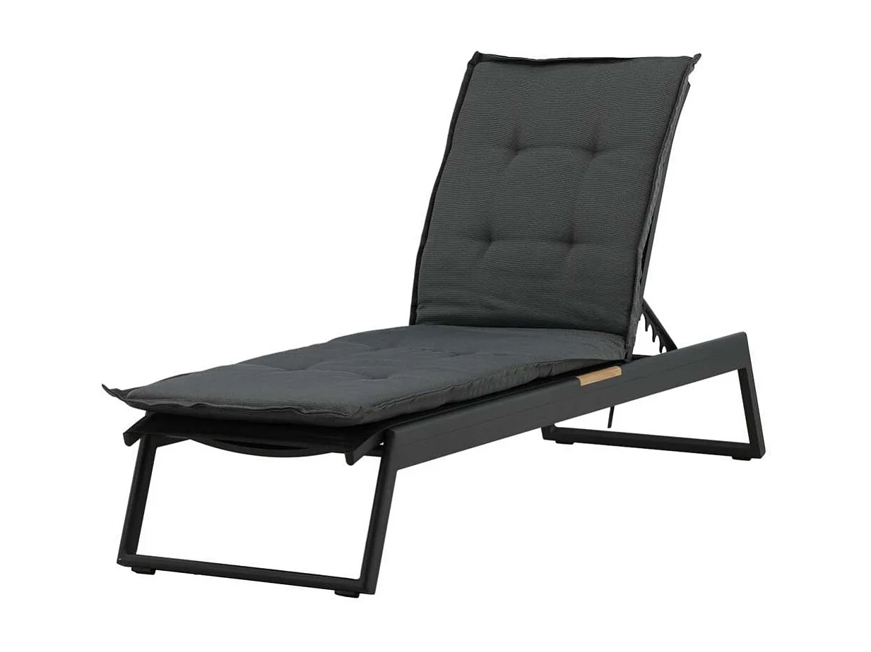 Coussin de Chaise Longue "Hanna" 193cm Gris