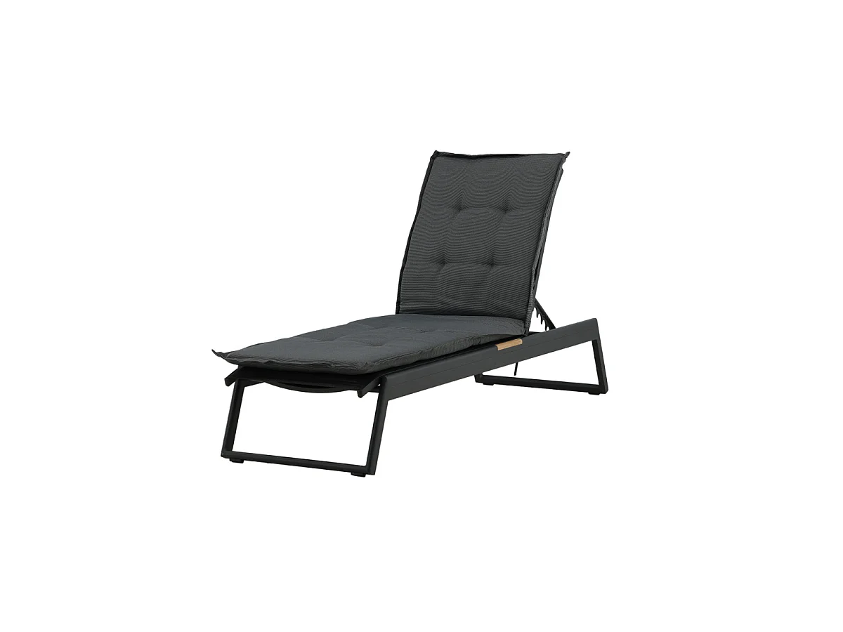 Coussin de Chaise Longue "Hanna" 193cm Gris