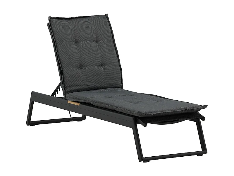 Coussin de Chaise Longue "Hanna" 193cm Gris