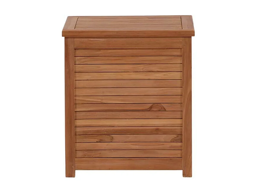 Coffre de Jardin Carré en Teck "Trento" 60cm Naturel