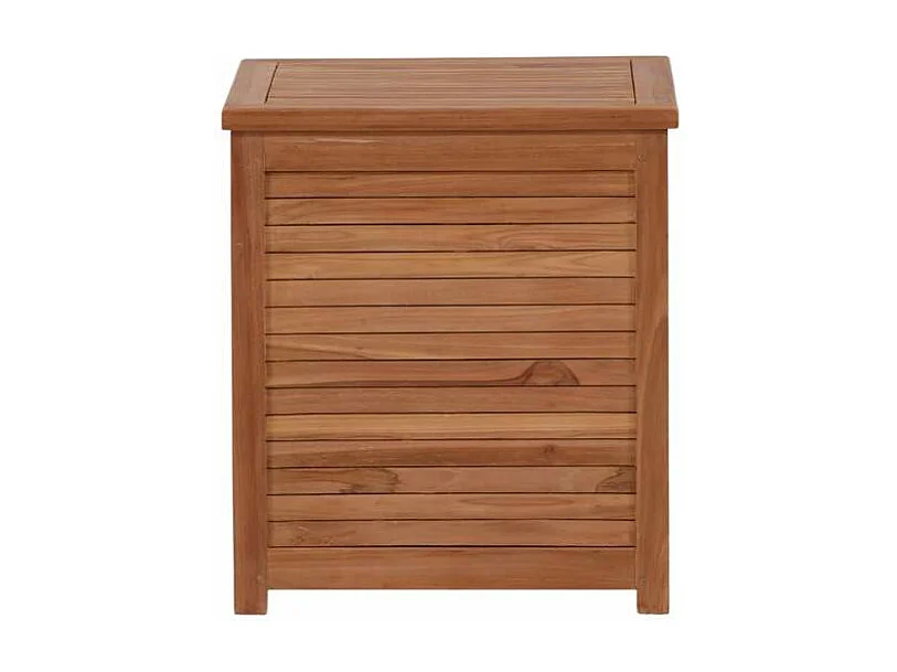 Coffre de Jardin Carré en Teck "Trento" 60cm Naturel