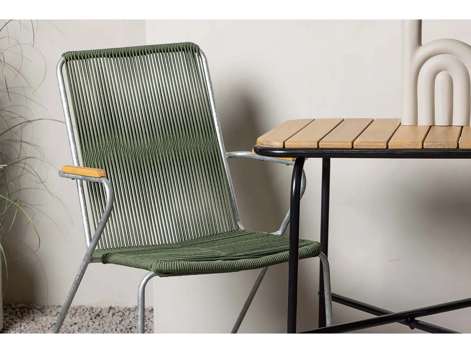 Holmbeck set de jardin table, 2 chaises naturel,vert.