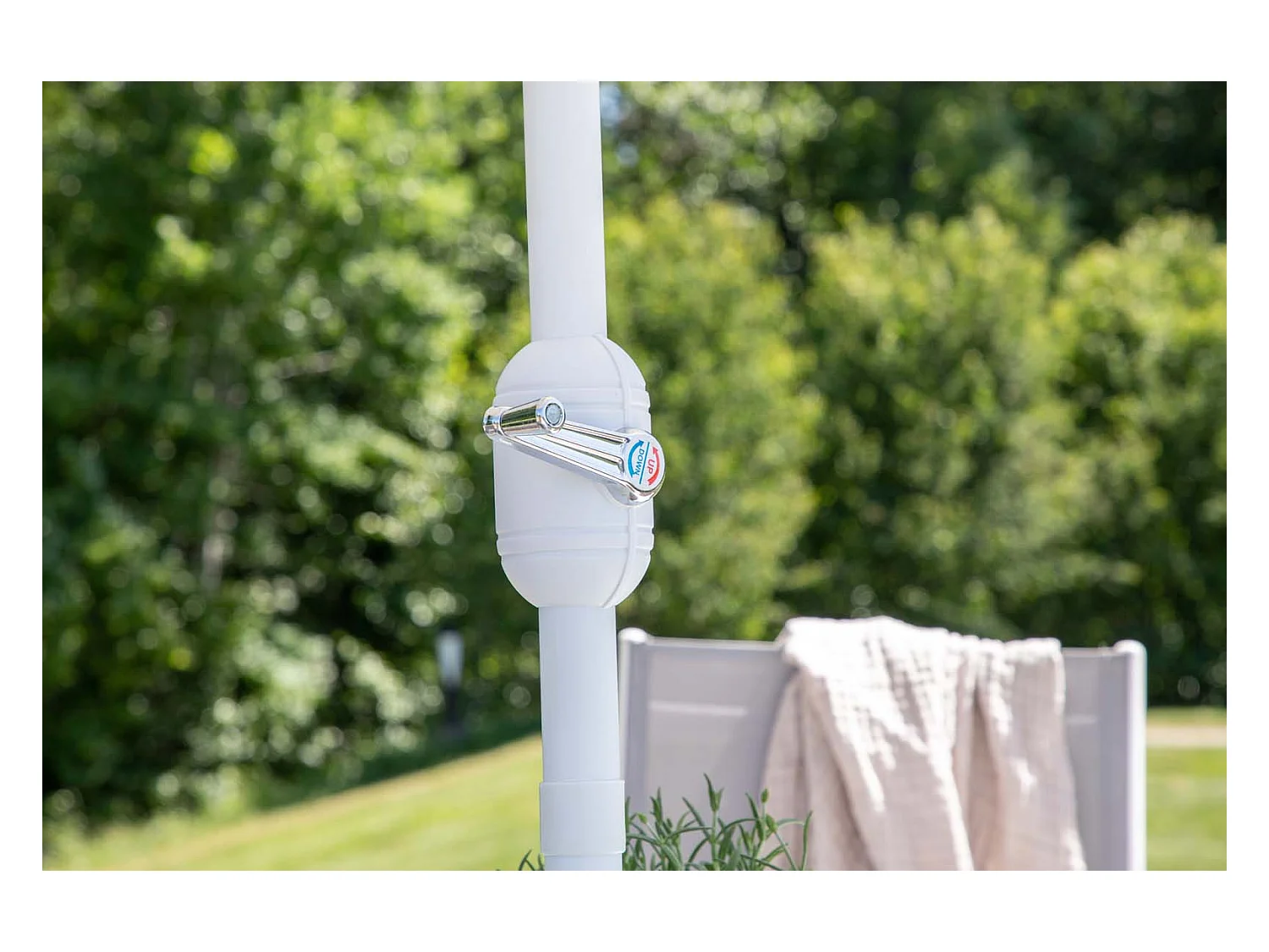 Brekki set de jardin table 90x150cm blanc, 6 chaises blanc.