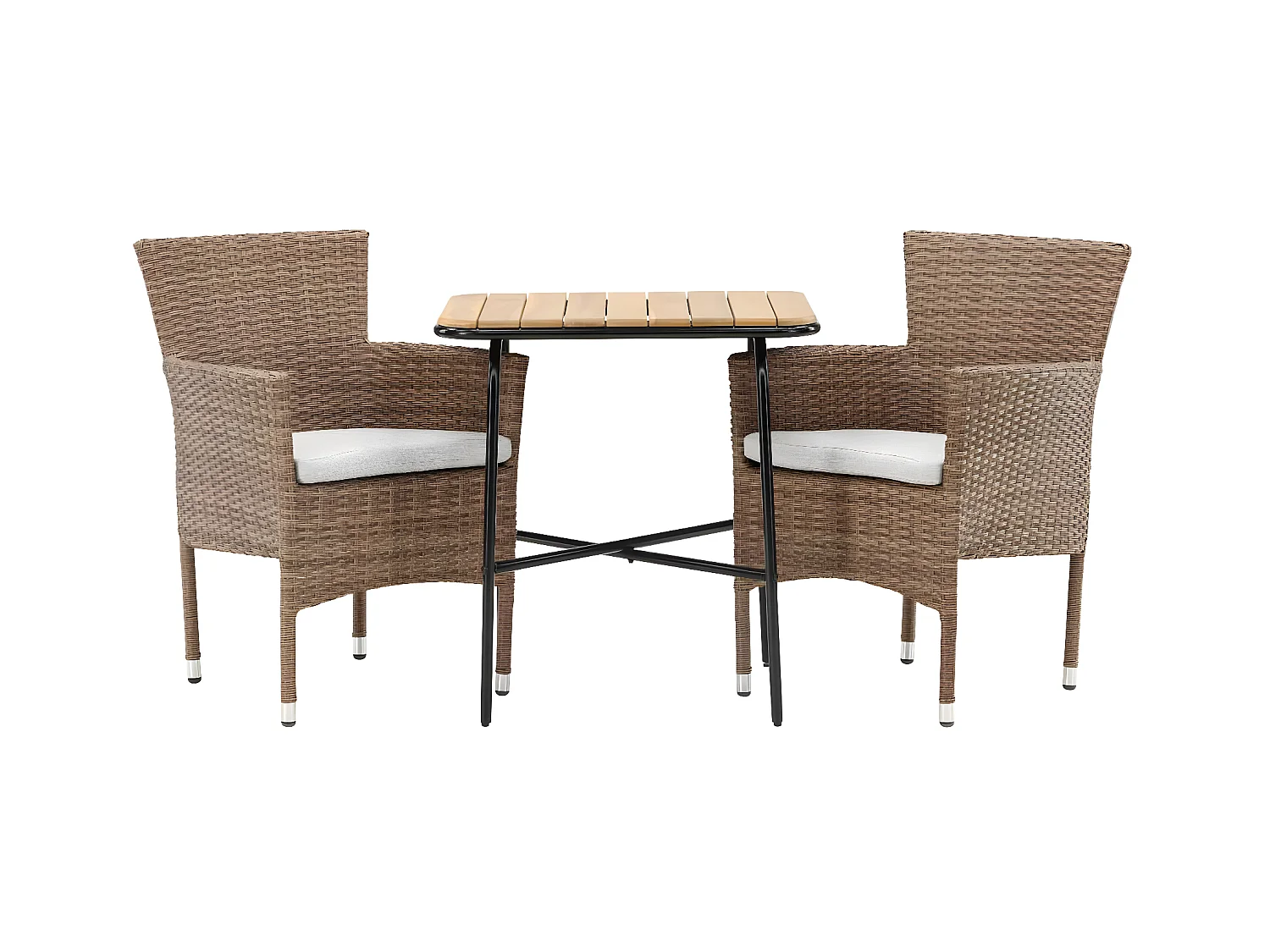 Holmbeck set de jardin table, 2 chaises naturel.