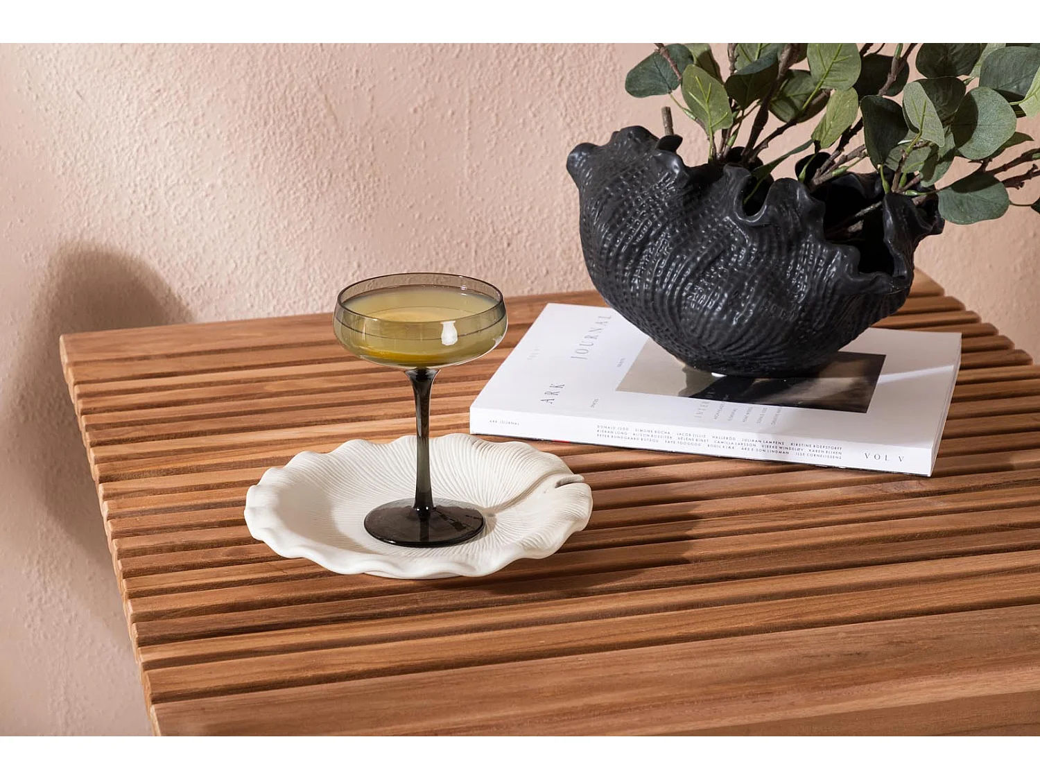 Ghana Gartenset Tisch 70x70cm, 2 Stühle Kenya, natur,natur.