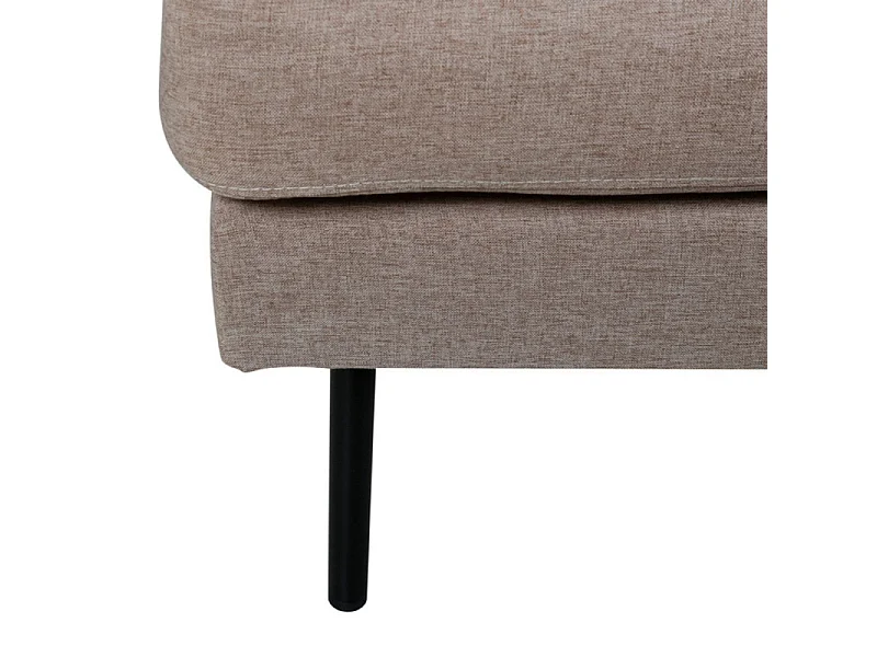 Canapé d'Angle en Tissu "Zoom" 260cm Marron