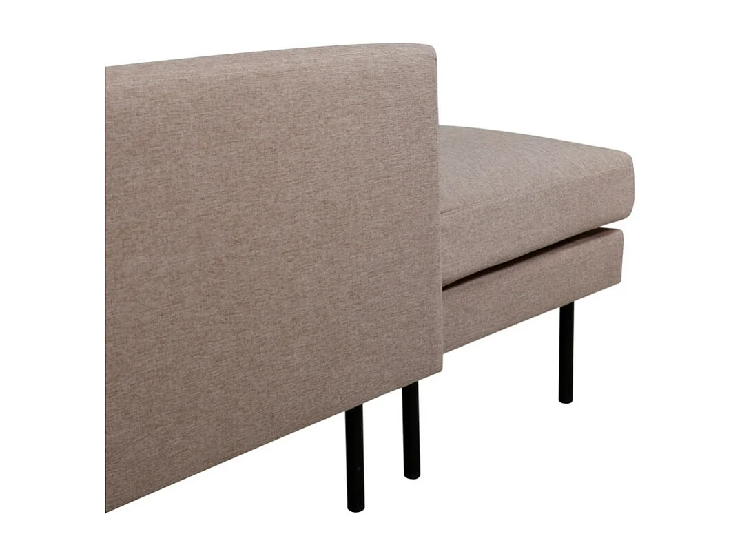 Canapé d'Angle en Tissu "Zoom" 260cm Marron