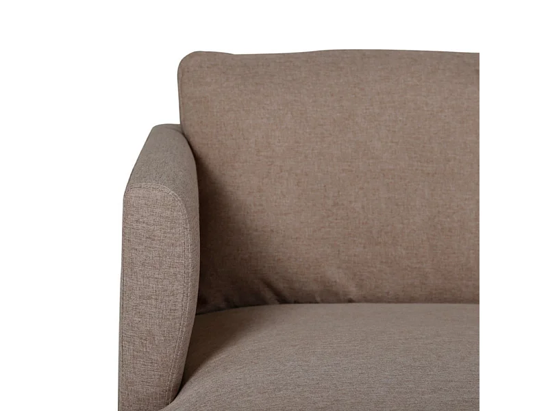 Canapé d'Angle en Tissu "Zoom" 260cm Marron