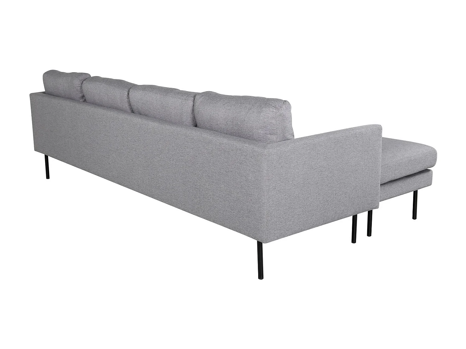 Canapé d'Angle en Tissu "Zoom" 260cm Gris