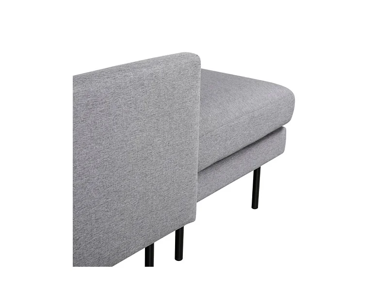 Canapé d'Angle en Tissu "Zoom" 260cm Gris