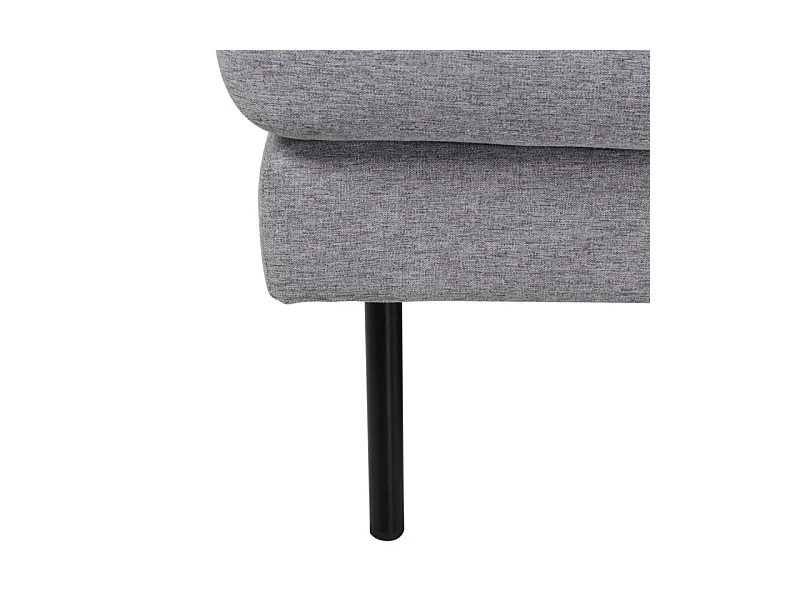 Canapé d'Angle en Tissu "Zoom" 260cm Gris